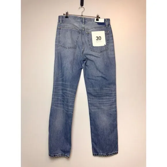 REDONE 90S High Rise Loose Denim Pants - Blue Haze